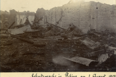Explosion in der deutschen Gesandtschaftsschutzwache in Peking am 2. August 1900