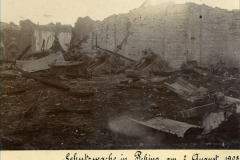 Explosion in der deutschen Gesandtschaftsschutzwache in Peking am 2. August 1900
