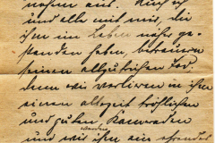 Brief von Alfred Fürst aus 1900 mit persönlichen Gedanken