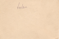 Ein leerer Katalog mit handschriftlicher Notiz in deutscher Sprache