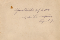Historisches Dokument mit handschriftlicher Notiz aus dem Jahr 1917