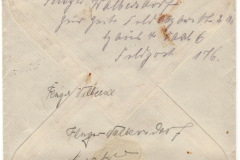 Historischer Briefumschlag aus dem Jahr 1766 mit handschriftlicher Adresse