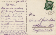 Historische Postkarte aus Wahn-Heide mit persönlicher Nachricht von 1923