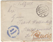Historischer Brief aus dem Jahr 1917 mit Stempel und handschriftlicher Adresse