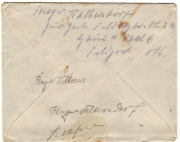Historischer Briefumschlag aus dem Jahr 1766 mit handschriftlicher Adresse
