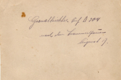 Historisches Dokument mit handschriftlicher Notiz aus dem Jahr 1917