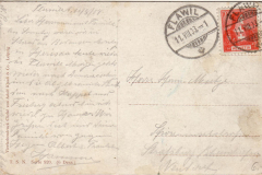 Historische Postkarte aus dem Jahr 1913 mit Versandstempel in Flawil