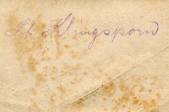 Ein historisches Dokument mit handschriftlicher Notiz aus einer vergangenen Zeit