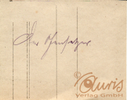 Historisches Dokument mit handschriftlicher Notiz aus dem frühen 20. Jahrhundert