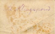 Ein historisches Dokument mit handschriftlicher Notiz aus einer vergangenen Zeit