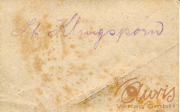 Ein historisches Dokument mit handschriftlicher Notiz aus einer vergangenen Zeit
