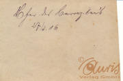 Ein historisches Dokument mit handschriftlichen Notizen aus dem Jahr 1916