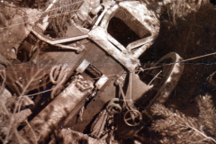 Einblick in eine historische Militäroperation im Wald während des Krieges