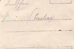 Nostalgische Aufzeichnung handschriftlicher Notizen auf altem Papier