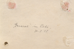 Historische Notiz aus Poti, Georgien, vom 30. August 1915