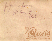 Alte handschriftliche Notizen auf vergilbtem Papier aus dem 19. Jahrhundert