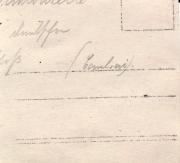 Nostalgische Aufzeichnung handschriftlicher Notizen auf altem Papier