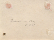 Historische Notiz aus Poti, Georgien, vom 30. August 1915