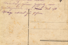 Alte Postkarte mit handschriftlicher Nachricht aus dem frühen 20. Jahrhundert