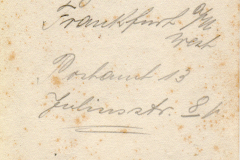 Ein historischer Brief aus Frankfurt am Main aus dem Jahr 1873
