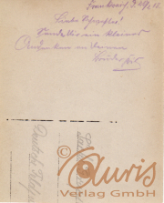Historische Postkarte aus dem Jahr 1912 mit persönlichen Grüßen aus Deutschland