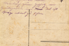 Alte Postkarte mit handschriftlicher Nachricht aus dem frühen 20. Jahrhundert