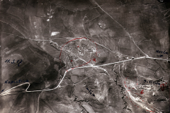 Luftaufklärungsbilder der Westfront von Stabia mit strategischen Details und Geländeaufnahme