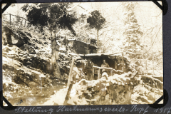 Soldatenbunker an der Westfront im Winter 1914