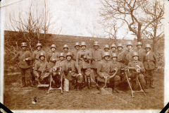 Soldaten des Heeres an der Westfront während des Ersten Weltkriegs im Jahr 1918