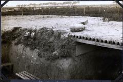 Einsatz einer französischen Flügelmine an der Westfront im Ersten Weltkrieg