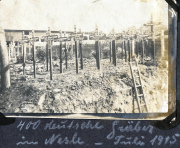 Gräber von gefallenen Soldaten an der Westfront im Jahr 1917