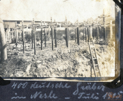 Gräber von gefallenen Soldaten an der Westfront im Jahr 1917
