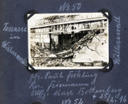Einsatz des Heeres an der Westfront mit Zerstörungen und Soldaten im Jahr 1918