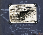 Einsatz des Heeres an der Westfront mit Zerstörungen und Soldaten im Jahr 1918