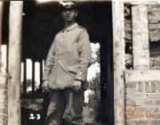 Soldat der deutschen Armee an der Westfront im Ersten Weltkrieg