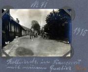Soldaten und Pferde an der Westfront im Jahr 1915