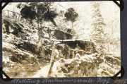 Soldatenbunker an der Westfront im Winter 1914