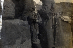 Soldaten an der Westfront im Einsatz während des Ersten Weltkriegs