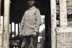Soldat der deutschen Armee an der Westfront im Ersten Weltkrieg