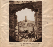 Zerstörte Ruine eines Gebäudes