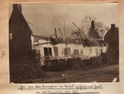 Zerstörte Gebäude nach einem Brand