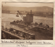 Erster Weltkrieg-Bauarbeiten am Rhein