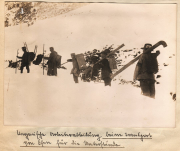 Soldaten im Schnee während des Ersten Weltkriegs