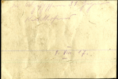 Dokument aus der Fernspähabteilung der Heereseinheit vom 1. März 1917