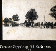 Kameradschaft und Bewegung der Fernsp. Abtlg. 199 in Karlsruhe während militärischer Übungen