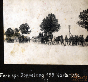 Kameradschaft und Bewegung der Fernsp. Abtlg. 199 in Karlsruhe während militärischer Übungen
