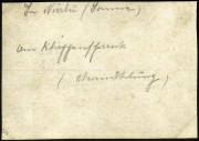 Handschriftliche Notizen über militärische Angelegenheiten der Fernspäh-Abteilung 199, Heer