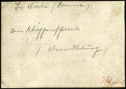 Handschriftliche Notizen über militärische Angelegenheiten der Fernspäh-Abteilung 199, Heer