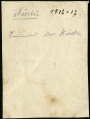 Historischer Schriftverkehr aus dem Jahr 1926 mit Hinweis auf die Gottesdienste in der Kirche