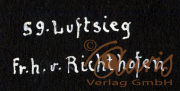 Der 59. Luftsieg von Frhr. von Richthofen während des Ersten Weltkriegs